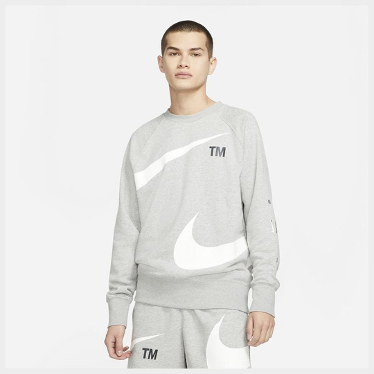 Nike Collegepaita NSW Swoosh Crew - Harmaa/Valkoinen