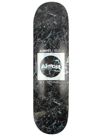 Almost Minimalist R7 8.25" Skateboard Deck musta