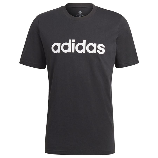 adidas T-paita Essential Linear Logo - Musta/Valkoinen Lapset