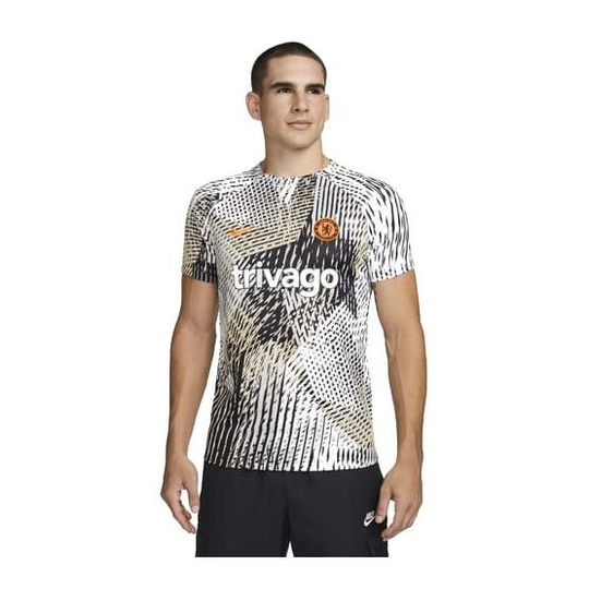 Chelsea Treenipaita Dri-FIT Pre Match - Valkoinen/Musta/Oranssi