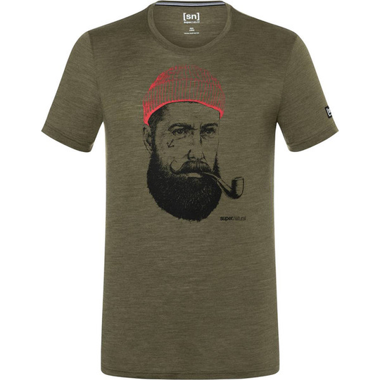 Supernatural M Sailor Tee - Olive Night Melange/jet Black/ - Miehet - S