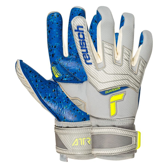 Reusch Maalivahdin Hanskat Attrakt Fusion Guardian - Harmaa/Keltainen/Sininen Lapset