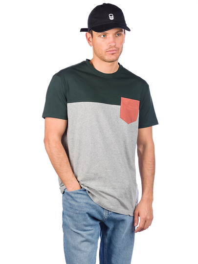 Iriedaily Block Pocket T-Shirt harmaa