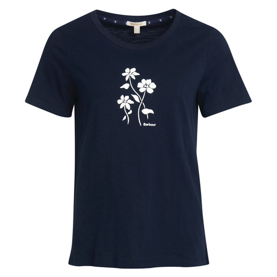 Barbour Ferryside Tee - Navy - Naiset - 10