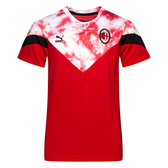 AC Milan T-paita Iconic - Punainen/Valkoinen Lapset