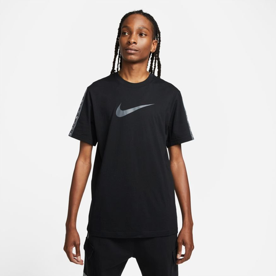 Nike T-paita NSW Repeat - Musta/Harmaa
