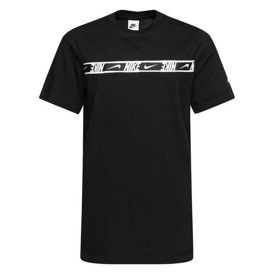 Nike T-paita NSW Repeat - Musta/Valkoinen Lapset