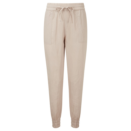 Tentree W Linen Thruline Pant - Silver Cloud Grey - Naiset - S