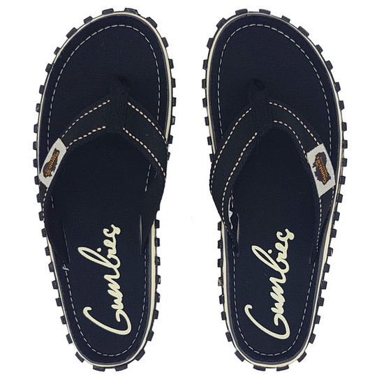 Gumbies Islander Canvas Flip-flops W - Black - Naiset - 36