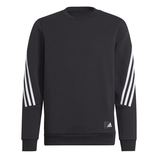 adidas Future Icons 3-Stripes Crewneck Paita - Musta/Valkoinen Lapset