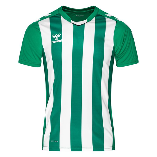 Hummel Pelipaita Core Striped - Vihreä/Valkoinen Lapset