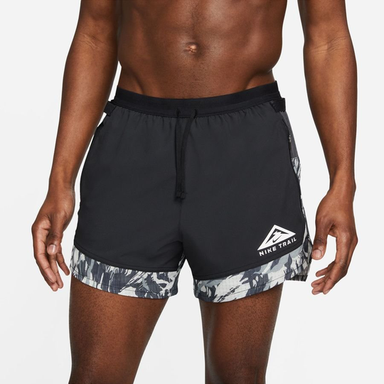 Nike Shortsit Dri-FIT Trail Flex Stride - Musta/Harmaa/Valkoinen