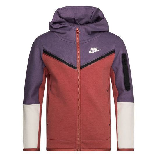 Nike Huppari NSW Tech Fleece - Violetti/Ruskea/Harmaa Lapset