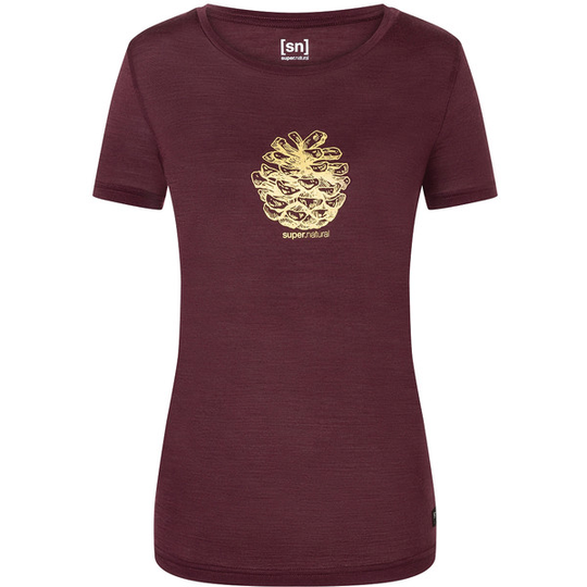 Supernatural W Pine Cone Tee - Wine Tasting/gold - Naiset - S