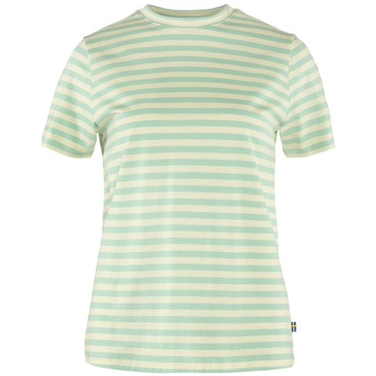 Fjällräven Striped T-shirt W - Sky-chalk White - Naiset - L