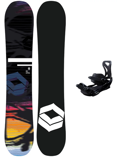 FTWO Reverse 143 + Sonic Pro M Black 2023 Snowboard Set musta
