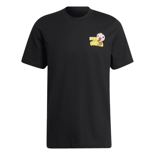 Manchester United T-paita Graphic - Musta - adidas Originals, koko Medium