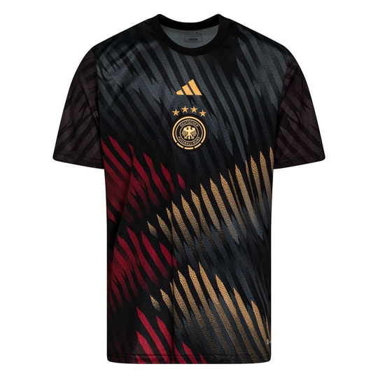 Saksa Treenipaita Pre Match MM 2022 - Musta/Viininpunainen/Keltainen