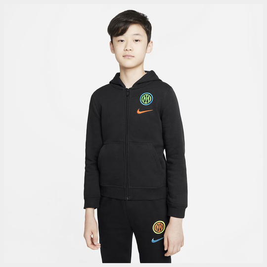 Inter Huppari Club Fleece - Musta/Oranssi Lapset
