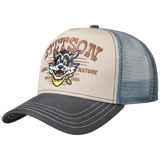 Stetson Trucker Cap Animal Nature - Beige/blue - Unisex - OneSize