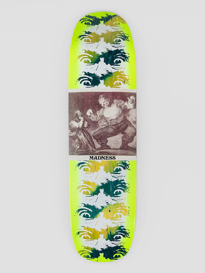 Madness Skateboards Desperate Eyes Super Sap R7 8.375" Skateboard Deck keltainen