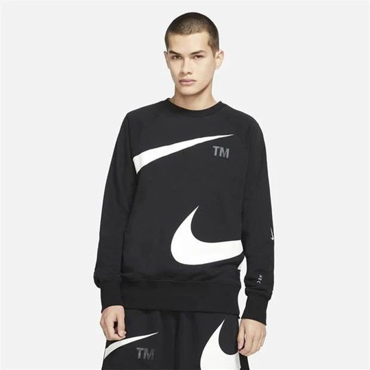 Nike Collegepaita NSW Swoosh Crew - Musta/Valkoinen