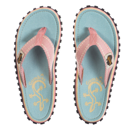 Gumbies Islander Canvas Flip-flops W - Gecko - Naiset - 36