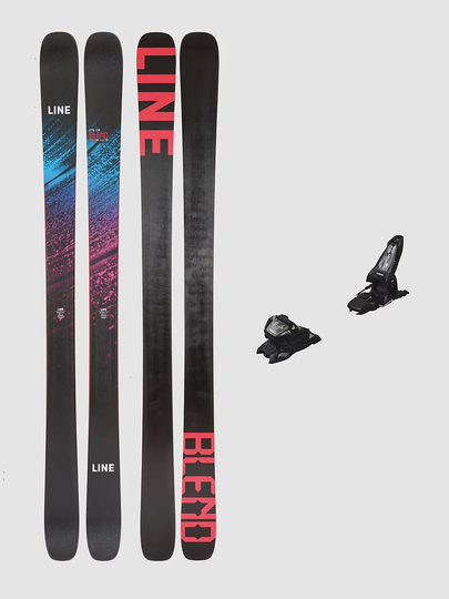 Line Blend 100mm 178 + Griffon 13 ID 2023 Ski Set musta