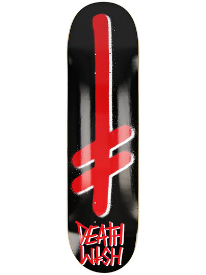 Deathwish Gang Logo 8.0" Skateboard Deck musta