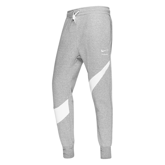 Nike Housut NSW Tech Fleece Swoosh - Harmaa/Valkoinen