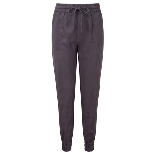Tentree W Linen Thruline Pant - Periscope Grey - Naiset - S