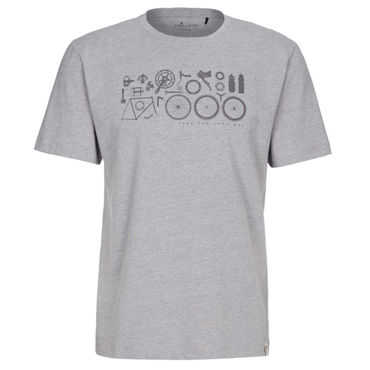 FRILUFTS Reykholt Printed T-shirt - Smoked Pearl Bike Equipment - Miehet - S