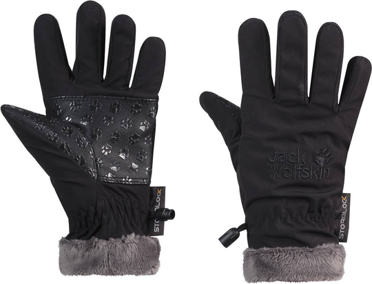 Kids Softshell Highloft Glove Musta 116