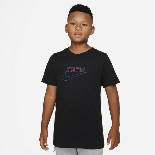 Barcelona T-paita Swoosh Club - Musta Lapset