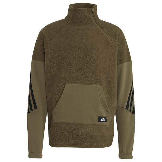 adidas Collegepaita Future Icons Winterized 1/4 vetoketju - Vihreä/Musta