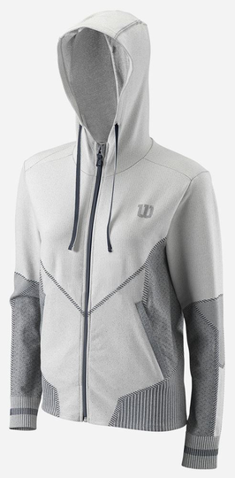 Wilson Rush Pro Seamless Hooded Jacket, Naisten padel ja tennis villapaita