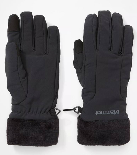Women's Fuzzy Wuzzy Gloves Musta XS