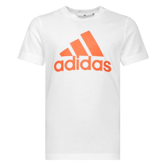 adidas T-paita Essentials Big Logo - Valkoinen/Oranssi Lapset