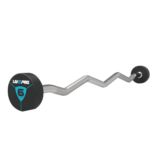 LivePro Painotanko Ez Curl, Mutkatanko