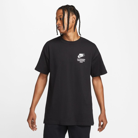 Nike T-paita NSW Authorised Personnel - Musta/Valkoinen