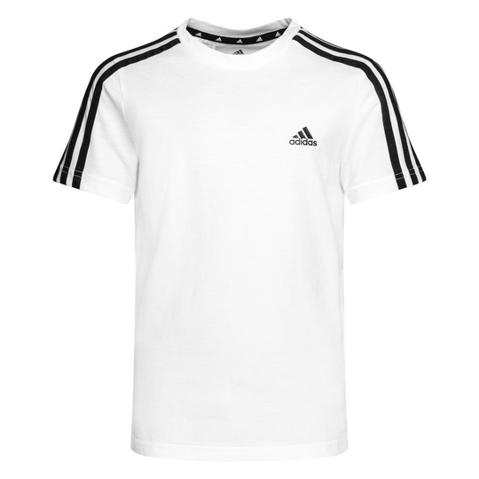 adidas T-paita Essentials 3-Stripes - Valkoinen/Musta Lapset