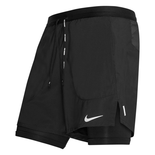 Nike Juoksushortsit Flex Stride Dri-fit 2-in-1 - Musta/valkoinen, koko Large