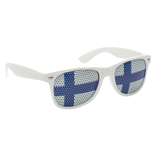 Suomi Aurinkolasit - Valkoinen/Sininen