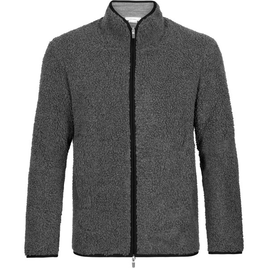 Icebreaker M Realfleece Sherpa Ls Zip - Gritstone Hthr/black - Miehet - M