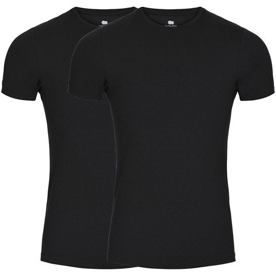 Dovre Viskoosi T-paita 2-Pack - Musta