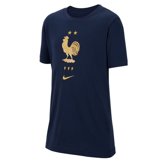 Ranska T-paita Crest - Navy Lapset - Nike, koko Medium