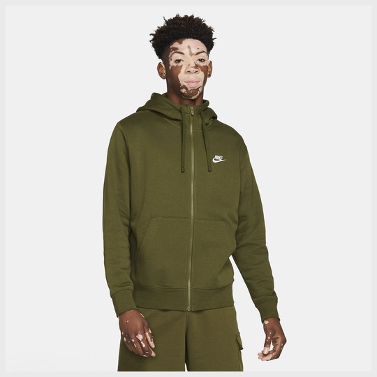 Nike Huppari NSW Club - Vihreä/Valkoinen, koko Small