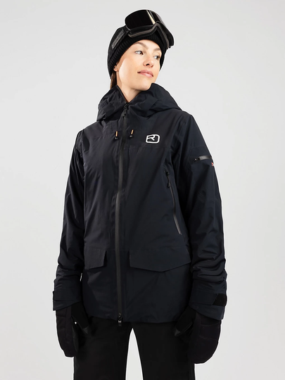 Ortovox 2L Swisswool Sedrun Jacket musta