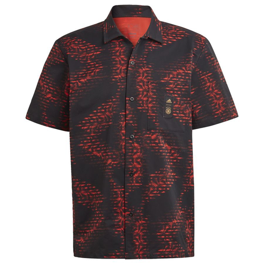 Saksa T-paita Icon - Musta/punainen - adidas, koko X-Large