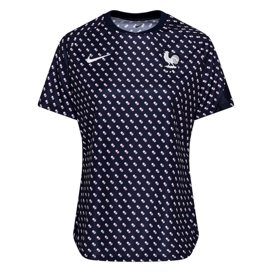 Ranska Treenipaita Dri-FIT Naisten EM 2022 - Sininen/Valkoinen Nainen